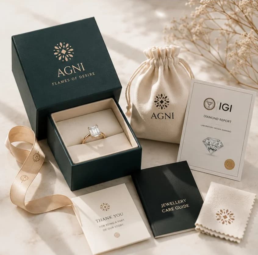 AGNI jewellery packaging and certification
